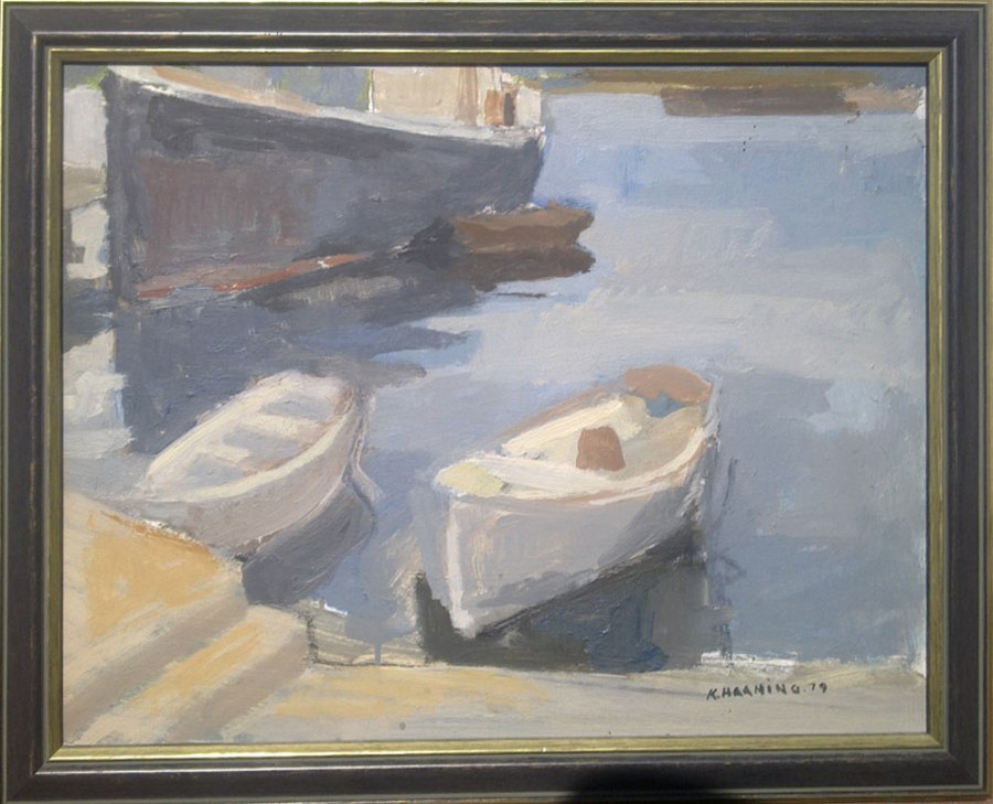 Kolbjørnsvik Maleri av Knut Haaning