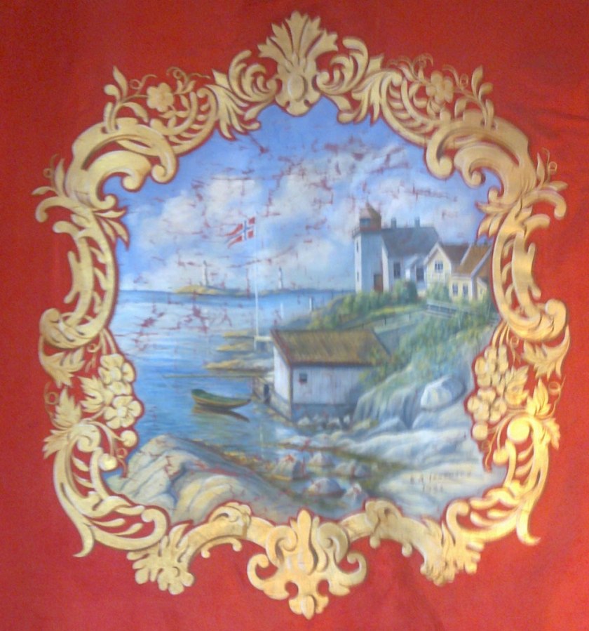 Sandvigen Skolefane Malt av Lønnhaug